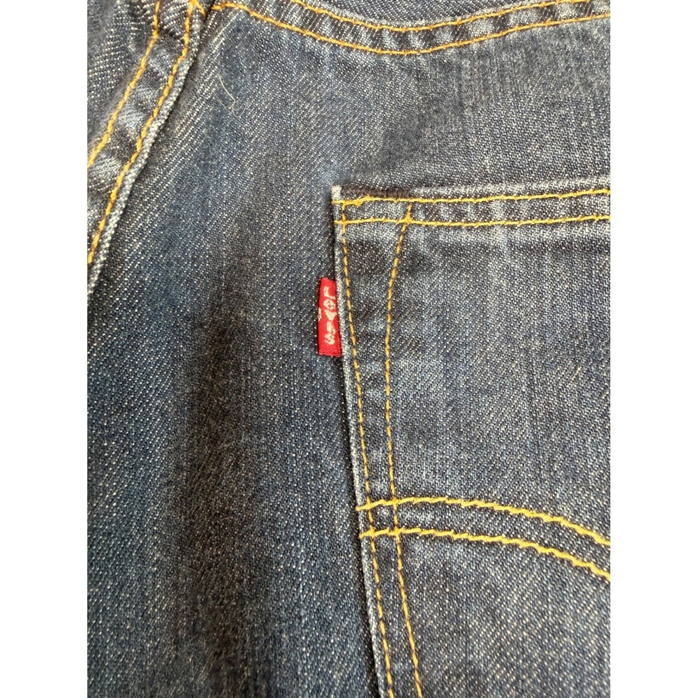 Levis 501 33x32 Original Fit Mens Dark Wash Straight Leg Button Fly Jeans
